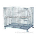 Stackable Wire Cage Foldable Metal Storage Container